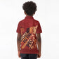 Justice To The People Africa Kid Polo Shirt Afro Raised Fist