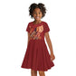 Justice To The People Africa Kid Short Sleeve Dress Afro Raised Fist