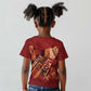 Justice To The People Africa Kid T shirt Afro Raised Fist