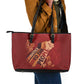 Justice To The People Africa Leather Tote Bag Afro Raised Fist