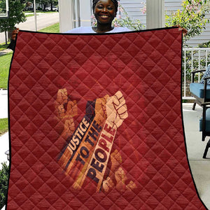 Justice To The People Africa Quilt Afro Raised Fist