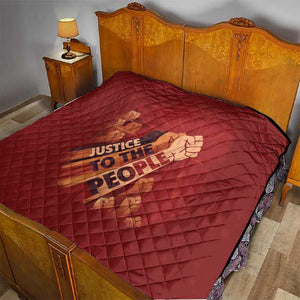 Justice To The People Africa Quilt Afro Raised Fist