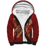 Justice To The People Africa Sherpa Hoodie Afro Raised Fist