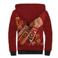 Justice To The People Africa Sherpa Hoodie Afro Raised Fist