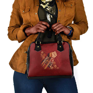 Justice To The People Africa Shoulder Handbag Afro Raised Fist