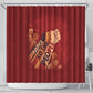 Justice To The People Africa Shower Curtain Afro Raised Fist