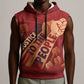 Justice To The People Africa Sleeveless Hoodie Afro Raised Fist - African Pride