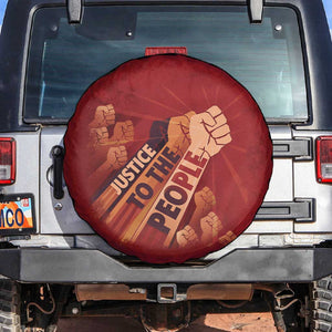 Justice To The People Africa Spare Tire Cover Afro Raised Fist