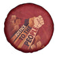 Justice To The People Africa Spare Tire Cover Afro Raised Fist