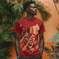 Justice To The People Africa T shirt Afro Raised Fist