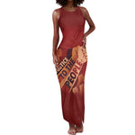 Justice To The People Africa Tank Maxi Dress Afro Raised Fist