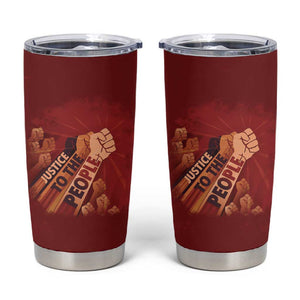 Justice To The People Africa Tumbler Cup Afro Raised Fist