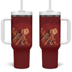 Justice To The People Africa Tumbler With Handle Afro Raised Fist