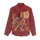 Justice To The People Africa Women Casual Shirt Afro Raised Fist