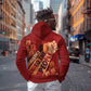 Justice To The People Africa Zip Hoodie Afro Raised Fist
