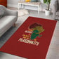 African Map Fingerprint Area Rug Being Black Is The Best Part Of My Personality
