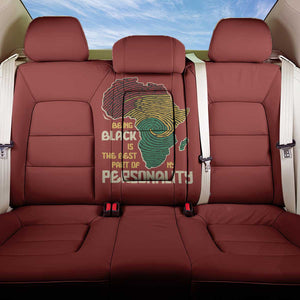 African Map Fingerprint Back Car Seat Cover Being Black Is The Best Part Of My Personality