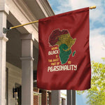 African Map Fingerprint Garden Flag Being Black Is The Best Part Of My Personality