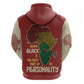 African Map Fingerprint Hoodie Being Black Is The Best Part Of My Personality