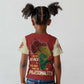 African Map Fingerprint Kid T shirt Being Black Is The Best Part Of My Personality
