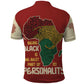 African Map Fingerprint Polo Shirt Being Black Is The Best Part Of My Personality