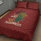 African Map Fingerprint Quilt Bed Set Being Black Is The Best Part Of My Personality