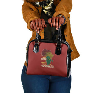 African Map Fingerprint Shoulder Handbag Being Black Is The Best Part Of My Personality
