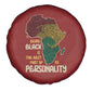 African Map Fingerprint Spare Tire Cover Being Black Is The Best Part Of My Personality
