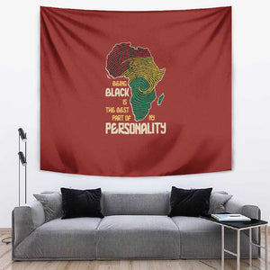 African Map Fingerprint Tapestry Being Black Is The Best Part Of My Personality