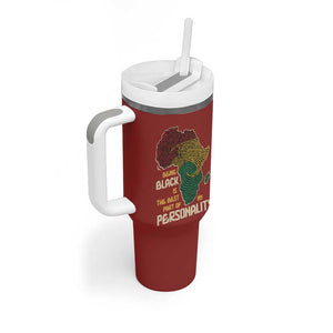African Map Fingerprint Tumbler With Handle Being Black Is The Best Part Of My Personality