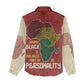 African Map Fingerprint Women Casual Shirt Being Black Is The Best Part Of My Personality