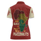 African Map Fingerprint Women Polo Shirt Being Black Is The Best Part Of My Personality