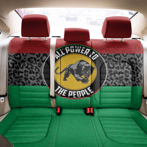 Pan African Black Panther Back Car Seat Cover All Power To The People
