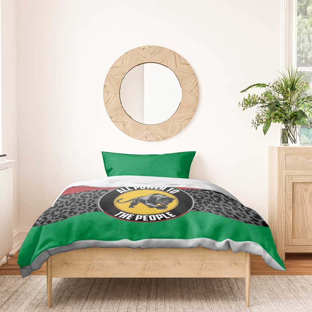 Pan African Black Panther Bedding Set All Power To The People