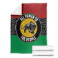 Pan African Black Panther Blanket All Power To The People