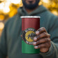 Personalized Pan African Black Panther 4 in 1 Can Cooler Tumbler All Power To The People