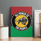 Pan African Black Panther Canvas Wall Art All Power To The People