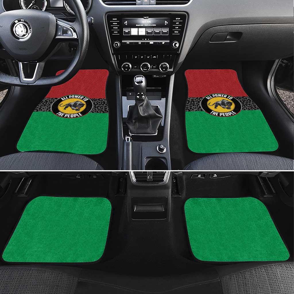 Pan African Black Panther Car Mats All Power To The People