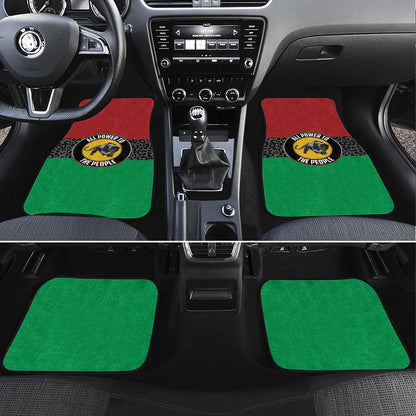 Pan African Black Panther Car Mats All Power To The People
