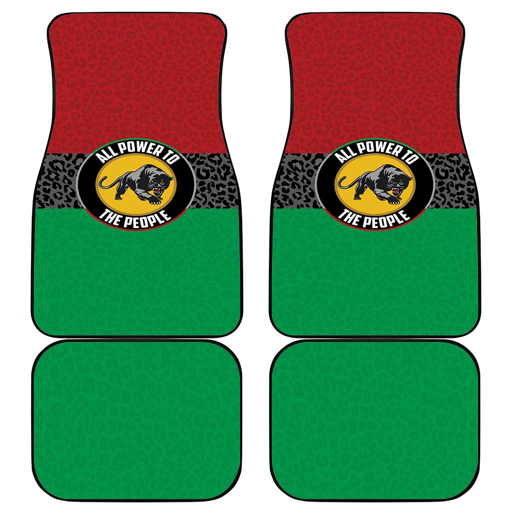Pan African Black Panther Car Mats All Power To The People