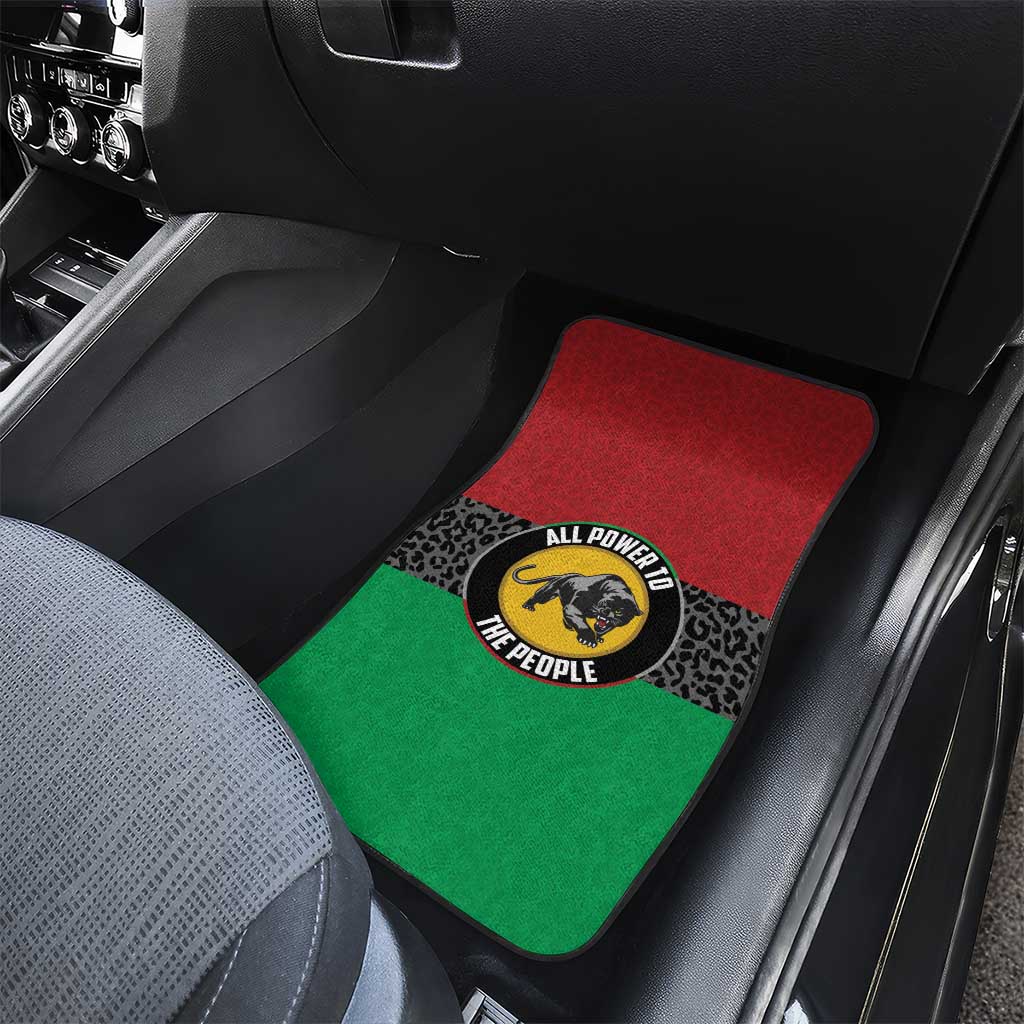 Pan African Black Panther Car Mats All Power To The People