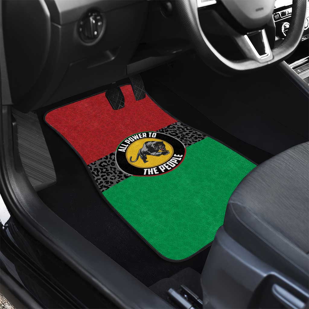 Pan African Black Panther Car Mats All Power To The People