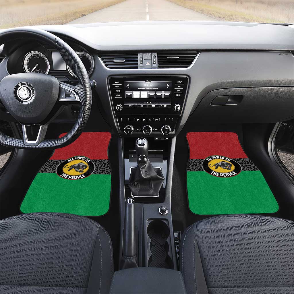 Pan African Black Panther Car Mats All Power To The People