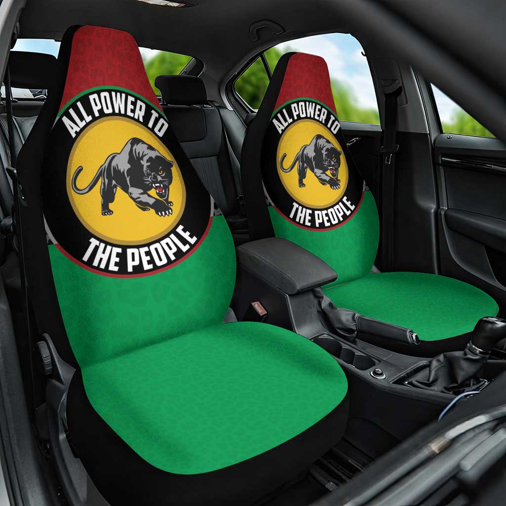 Pan African Black Panther Car Seat Cover All Power To The People