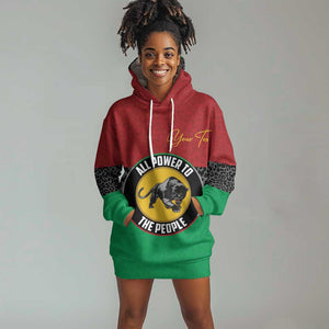 Personalized Pan African Black Panther Hoodie Dress All Power To The People