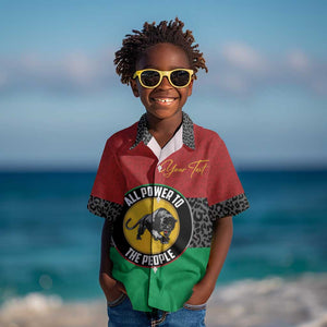 Personalized Pan African Black Panther Kid Hawaiian Shirt All Power To The People