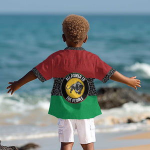 Personalized Pan African Black Panther Kid Hawaiian Shirt All Power To The People