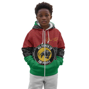 Personalized Pan African Black Panther Kid Hoodie All Power To The People