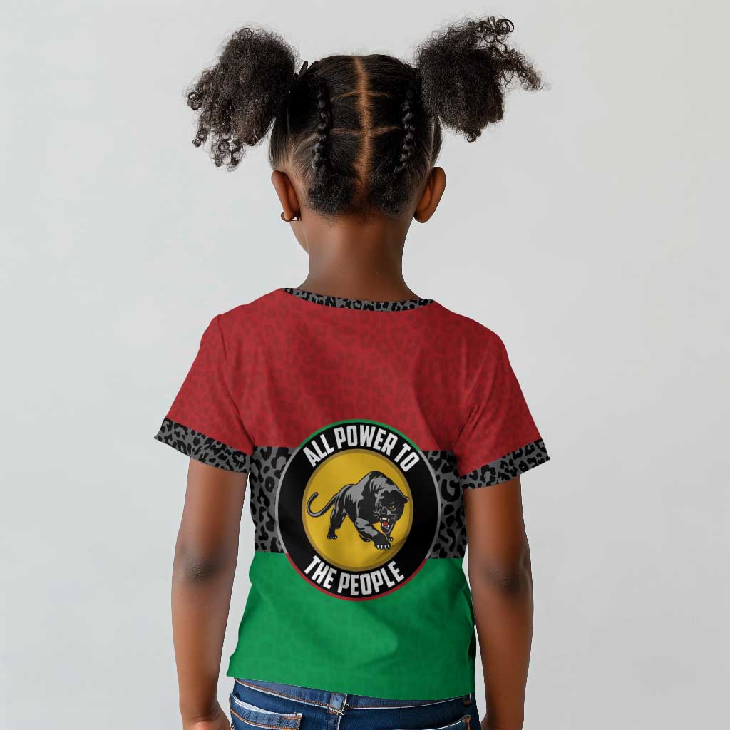Personalized Pan African Black Panther Kid T shirt All Power To The People