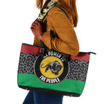 Pan African Black Panther Leather Tote Bag All Power To The People